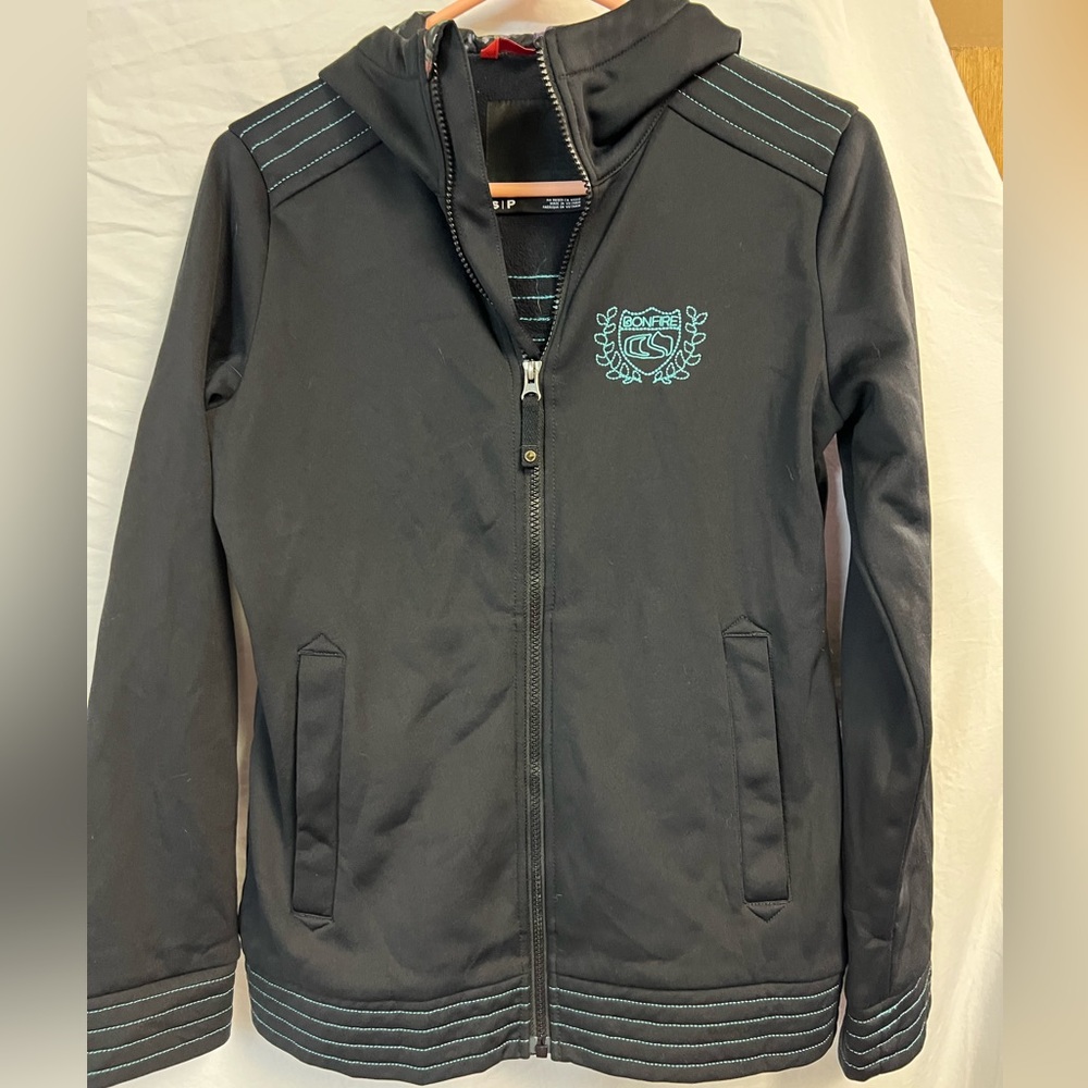 Bonfire womens black snowboarding fleece size Small